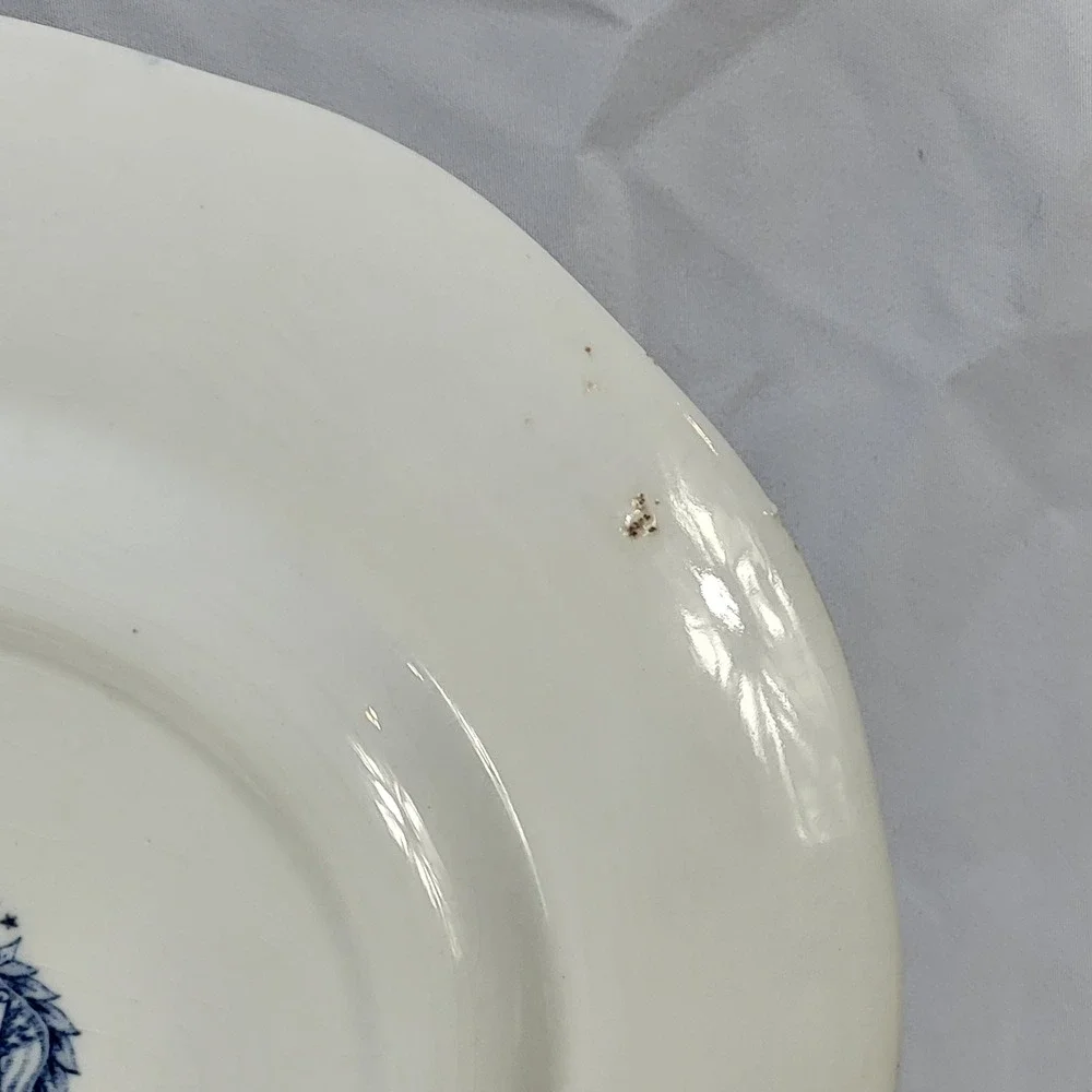 Liberty Blue Independence Hall Dinner Plate Staffordshire Ironstone England